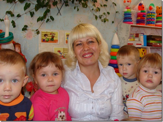 О.В.Чибисова с детьми