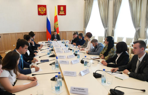 Игорь Руденя обсудил с членами Молодёжного правительства Тверской области совместную работу по развитию региона
